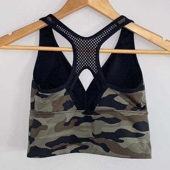 La SENZA Camo Green Racer Back Sports Bra S - Picture 6 of 11